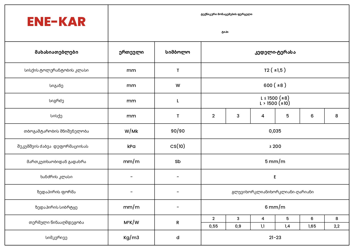 XPS 2000 teknik bilgi föyü