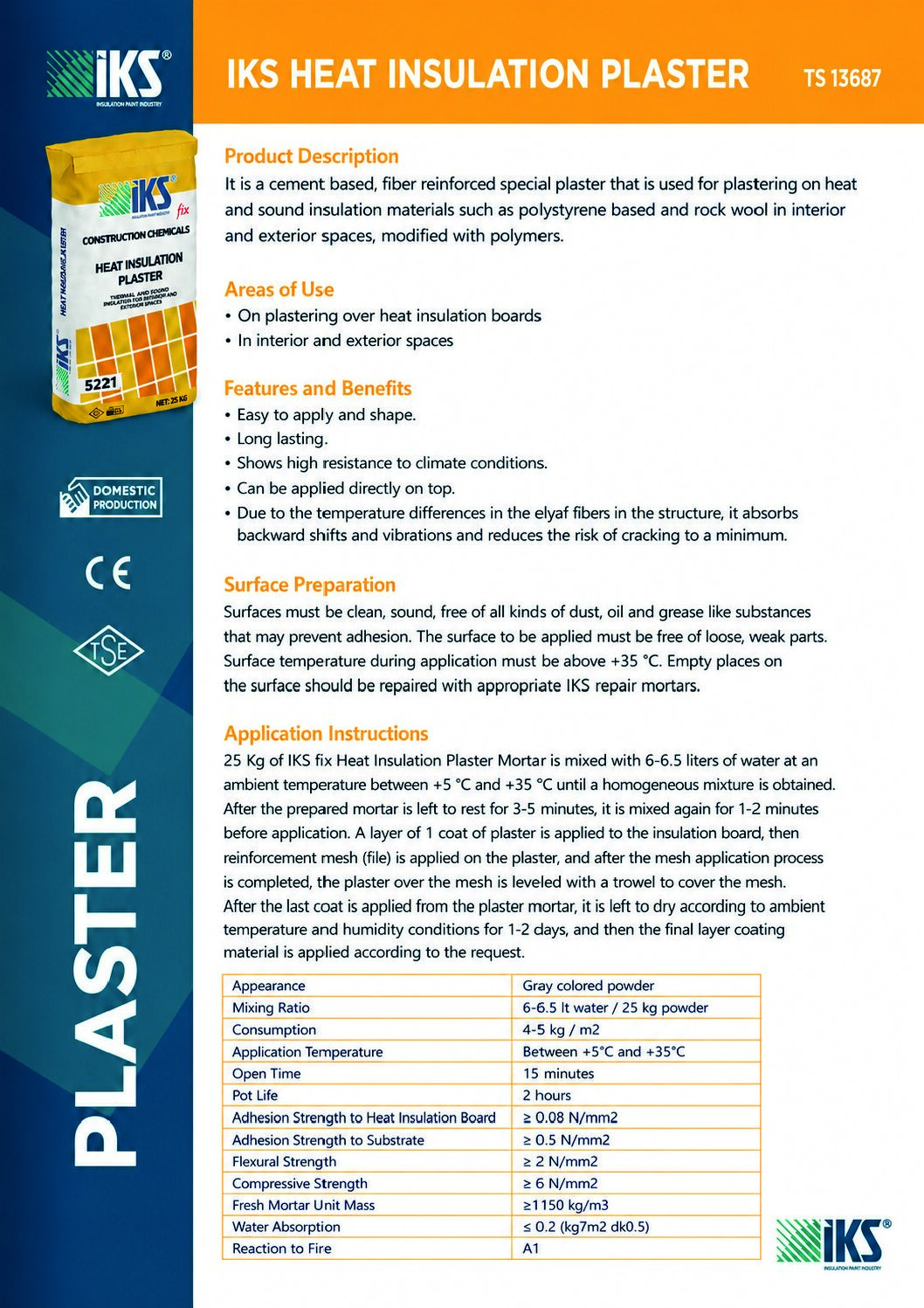İKS Heat Insulation Plaster Fix