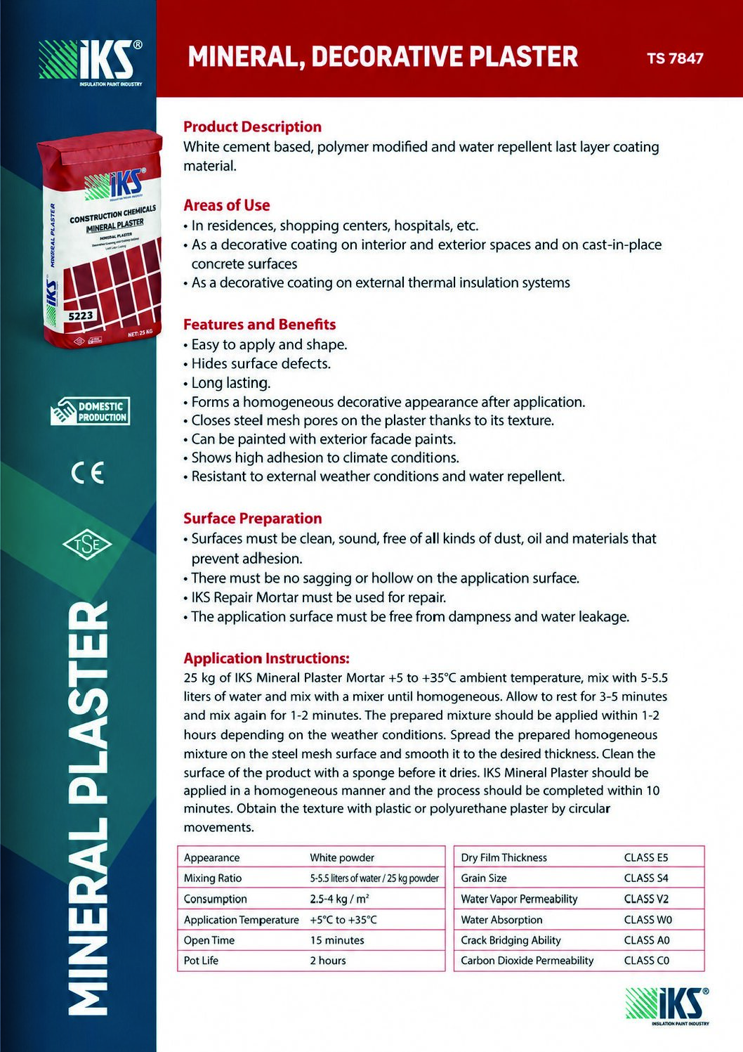 İKS Mineral Plaster
