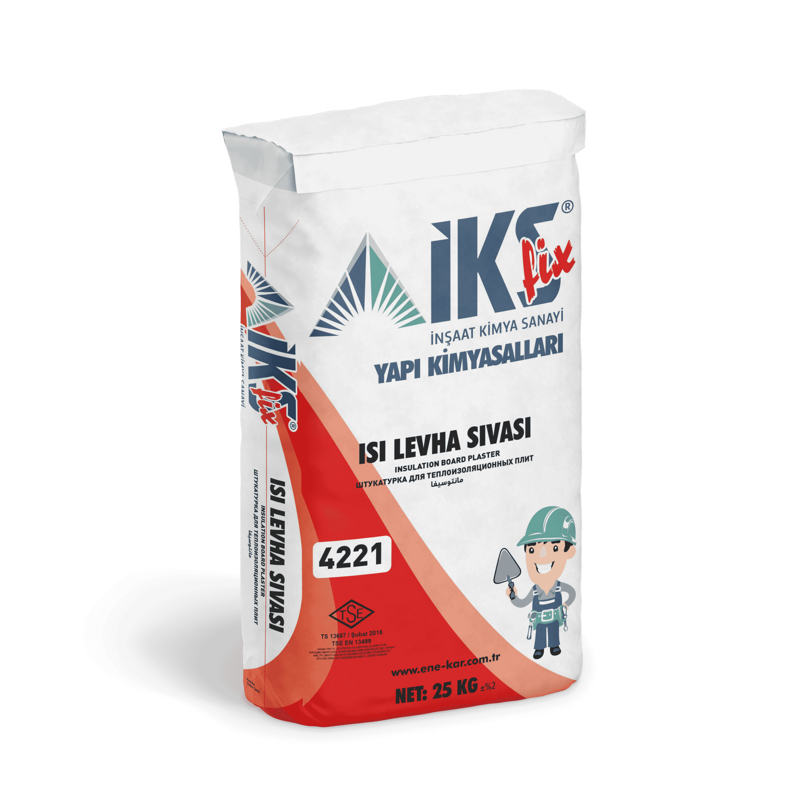 İKS Fix Isı Yalıtım Levha Sıvası